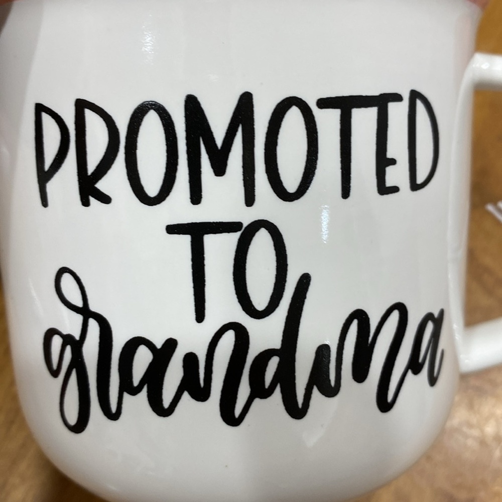 NWT. 16oz., “Promoted to Grandma”, ceramic mug. - Picture 6 of 8